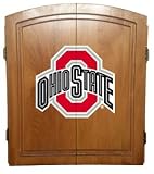 Ohio State Buckeyes Dartboard Cabinet with Bristle Board