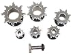 Stainless Steel Starburst Plugs 00G - Sold As A Pair