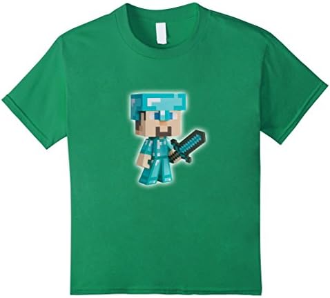 Kids Youtuber Diamond Edition T-Shirt 8 Kelly Green