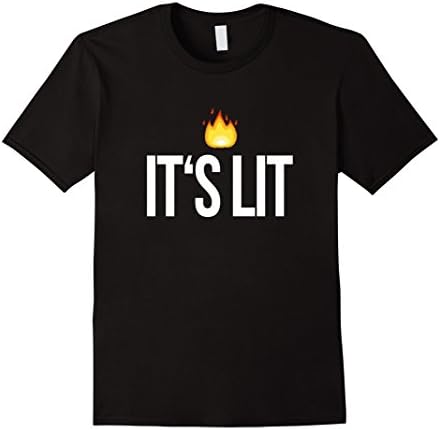 It's Lit - Trending Popular T Shirt - Male Medium - Black