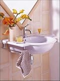 Porcher 20251 Sapho Wall-Mounted Lavatory, White