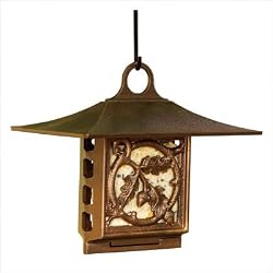 Whitehall Antique Copper Oak Leaf Suet Feeder - 01365