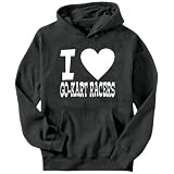 I Love Go-Kart Racers Sports Mens Hoodie (Dark Silver, Sizes X-Small - XXX-Large)