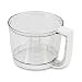 KitchenAid KFP77WBWH work bowl w/ white handle.