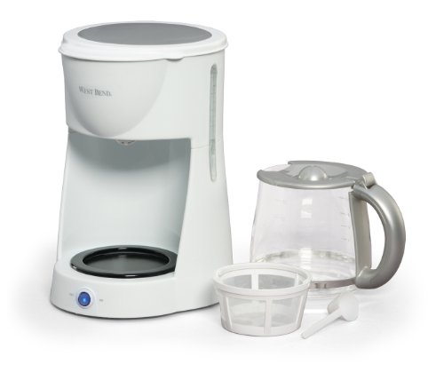 West Bend 12-Cup Coffee Maker, White