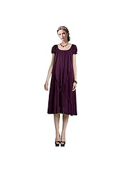 Cocktail Cap Sleeves Chiffon Jeweled Pleated  Evening Dress/Homecoming Dress/Party Dress  With a Sash  and Ruffles