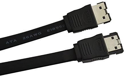 TxLove 6 Gbps External Shielded Cable eSATA to eSATA Type male to male M/M Data Cable adapter 3.3ft 1m Black