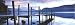 Jetty At Derwent Water Mountains Photography 158x53cm Panoramic Poster