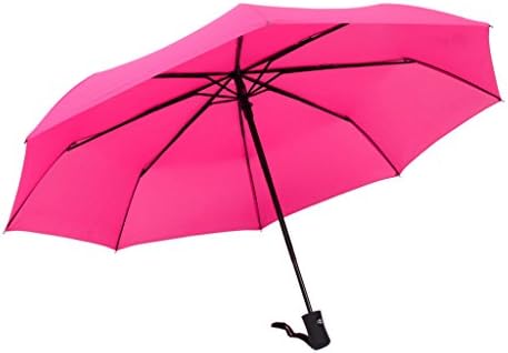 Wsdear Windproof Umbrella Travel Umbrella Auto Open/Close, 42 Inch Canopy Wind Resistant, Compact for Easy Carrying Totes, Golf Umbrella with 8 Ribs, Multi-color Sturdy and Durable, Lifetime Guarantee
