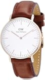 Daniel Wellington Women's 0507DW Classic St. Mawes Stainless Steel Watch with Brown Band