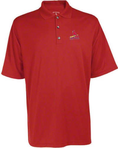 St. Louis Cardinals Exceed Desert Dry Red Polo Shirt