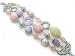 Unique Retro Funky and Chunky Pastel Beaded 3-Strand Vintage Style Bracelet