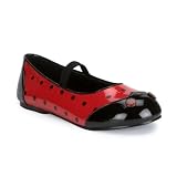 Funtasma Ladybug-18C, Children's Ladybug Flat Shoe