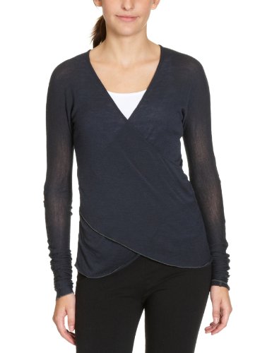Mandala Damen Pullover SH03KN06 / Wrap V-Neck VD, Gr. 40 (L), Blau (lavanda) Preisvergleich