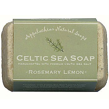 Handmade Vegan Rosemary Lemon Celtic Sea Salt Face Soap