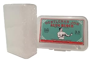 Gentleman Jon 3.5 Ounce Alum Block in Plastic Case
