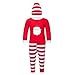 Adoy Kids Unisex Xmas Pajamas Sets Tshirt+Pant+Hat Sleep Suit