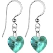 Austrian Crystal Heart December Birthstone Earrings MADE WITH SWAROVSKI ELEMENTS