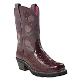 ARIAT Doll Baby FatBaby Western Riding Cowboy Boots 10 True to size Burgundy Dark Rose Womens by Ariat