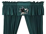 NHL San Jose Sharks 5pc Jersey Curtains and Valance Set
