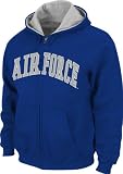 Air Force Falcons Royal Tackle Twill Full Zip Hooded Sweatshirt