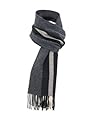 Paul Smith men's accessories 625J-S37 Elephant Grey Wool Scarf