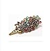 Good Diamond Jewelry Decorated Korean Korean Version of the Peacock Headdress Hair Accessories Vintage Hair Clip the Top Edge Clamp Plate Made in Europe and America Net Sales in the First Full Retro Peacock Hairpin