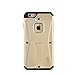iPhone 6S, iPhone 6, Tridefense Three-layer Rugged Protective Cover with Built in Screen Protector and Foldable Kickstand for Apple iPhone 6S iPhone 6 By Cazel (Gold)