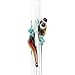 Hummingbird Glass Straws 9 in x 9.5 mm Rainbow Gecko Made With Pride In The USA - Perfect Reusable Straw For Smoothies, Tea, Juice, Water, Essential Oils - With Cleaning Brush