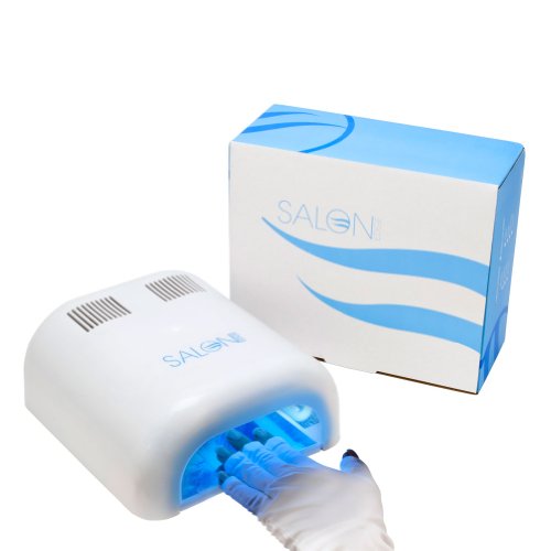Salon Edge 36W UV Nail Lamp & Gloves Gel Light TIMER Curing DRYER Slide Out Tray