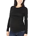 Liz Lange&reg; Essential Layering Long Sleeve Tee -Ebony
