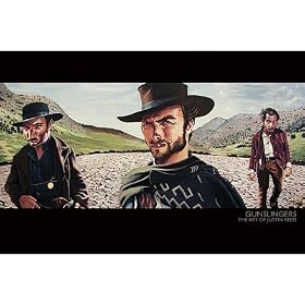 Professionally Framed Justin Reed (Gunslingers, The Good, The Bad, and The Ugly) Art Poster - 24x36 with RichAndFramous Black Wood Frame