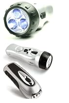Illuminator 4 in 1 Wind-Up Self Powered LED Flashlight + Illuminator Wind-Up Self Powered LED Flashlight