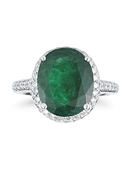 7.78ctw Zambian Emerald And Diamond Ring!!!