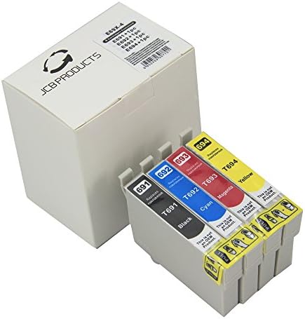 JCB Products Compatible Ink Cartridge Replacement For Epson T069 (Black, Cyan, Magenta, Yellow 4-Pack) Ink