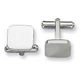 Polished Stainless Steel Cuff Links