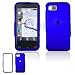 Samsung Eternity A867 Cell Phone Dark Blue Rubber Feel Protective Case Faceplate Cover