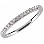 14K White Gold Elegant Vintage Style Diamond Wedding Band