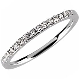 0.20 Ct.T.W. Round Brilliant Cut Diamonds, 14K White Gold. Vintage Style Diamond Wedding... by 