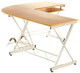 Buerostuhl24 673786 Schreibtisch Easy Go, buche / silber