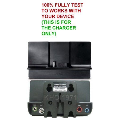 KHOI1971 ® CAR Power adapter FOR Sirius Starmate 8 SST8v1 SportSter 5 docking SADV2 satellite radio === works with RED CIRCLE power port docking