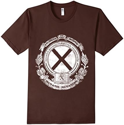 Men's Xavier's school for gifted youngsters T-shirt XL Brown