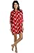 Del Rossa Women's Sexy 100% Cotton Flannel Nightshirt - Sleepshirt
