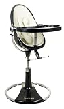 Bloom Fresco Loft Contemporary Baby Highchair (Ebony with Coconut White Leatherette Liner)