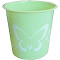 Green Pastel Coloured Butterfly Waste Paper Bin
