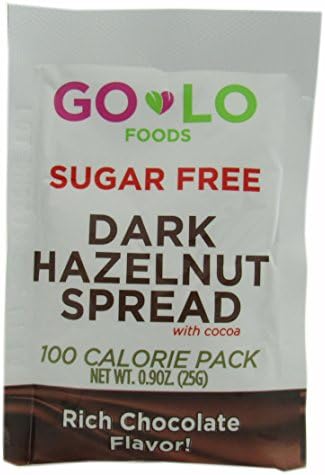 Go Lo Dark Hazelnut Spread 100 Calorie Squeeze Pack - 2 Boxes - 20 Packet Count