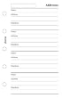 Filofax MINI Addresses and Numbers
