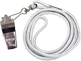 Set of 4 Whistle/Lanyard Combo - White