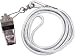 Set of 4 Whistle/Lanyard Combo - White