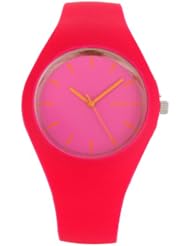 New Brand Geneva Women Ladies Elegand Simple Dial Hot Pink Soft Rubber Band Analog Wrist Watch Boys Sport Watches